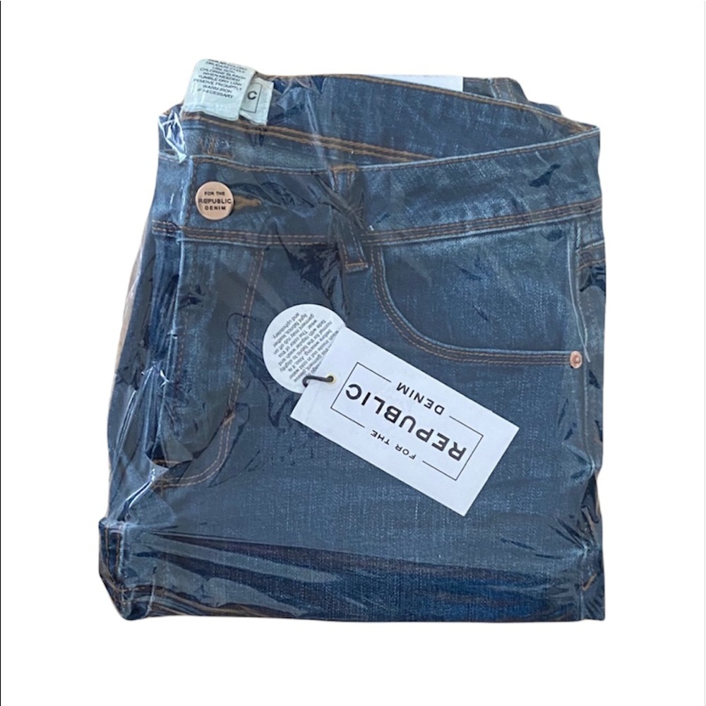 NWT For The Repubic: 6/27 Medium Blue Denim Jeans - Picture 7 of 7